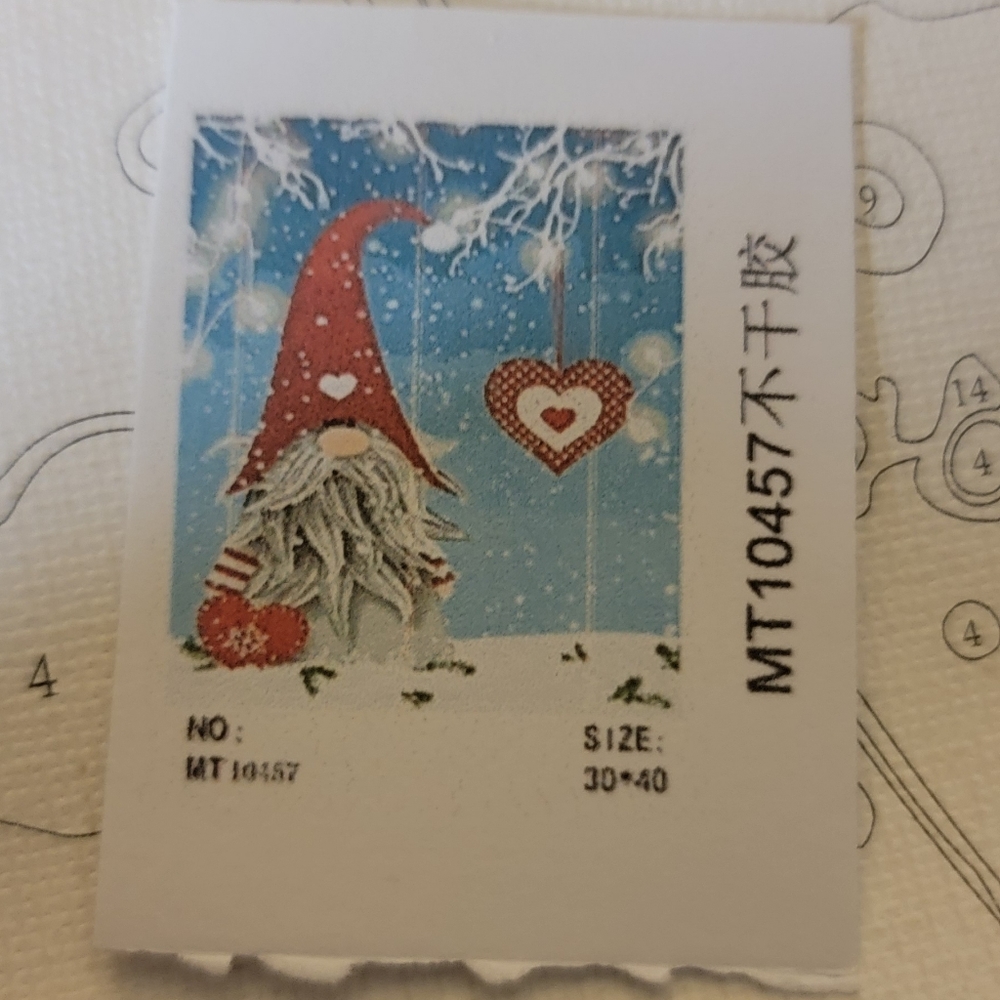 Valentine's Gnome Paint By Numbers Kit